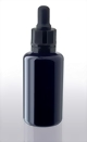 Violettglasflasche mit Pipettenmontur 30 ml