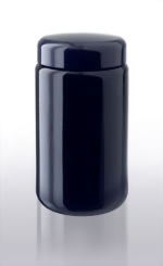 Violett-Weithalsglas mit Deckel 400 ml